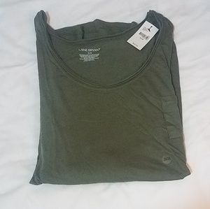 Lane Bryant Tops - Lane Bryant 3/4 Sleeve Scoop-Neck Pocket Tee 26/28 Lane Bryant Tops - Lane Bryant 3/4 Sleeve Scoop-Neck Pocket Tee 26/28